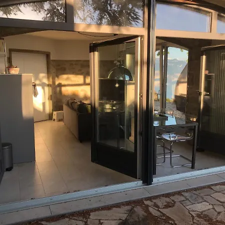 Panoramic In The Vineyard,stunning Views Of And Alps Puidoux