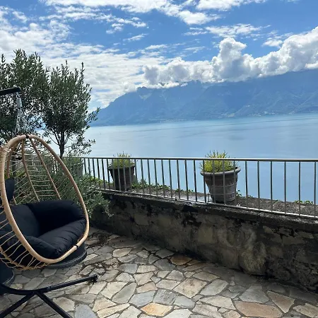 Panoramic In The Vineyard,stunning Views Of And Alps Πανσιόν *
